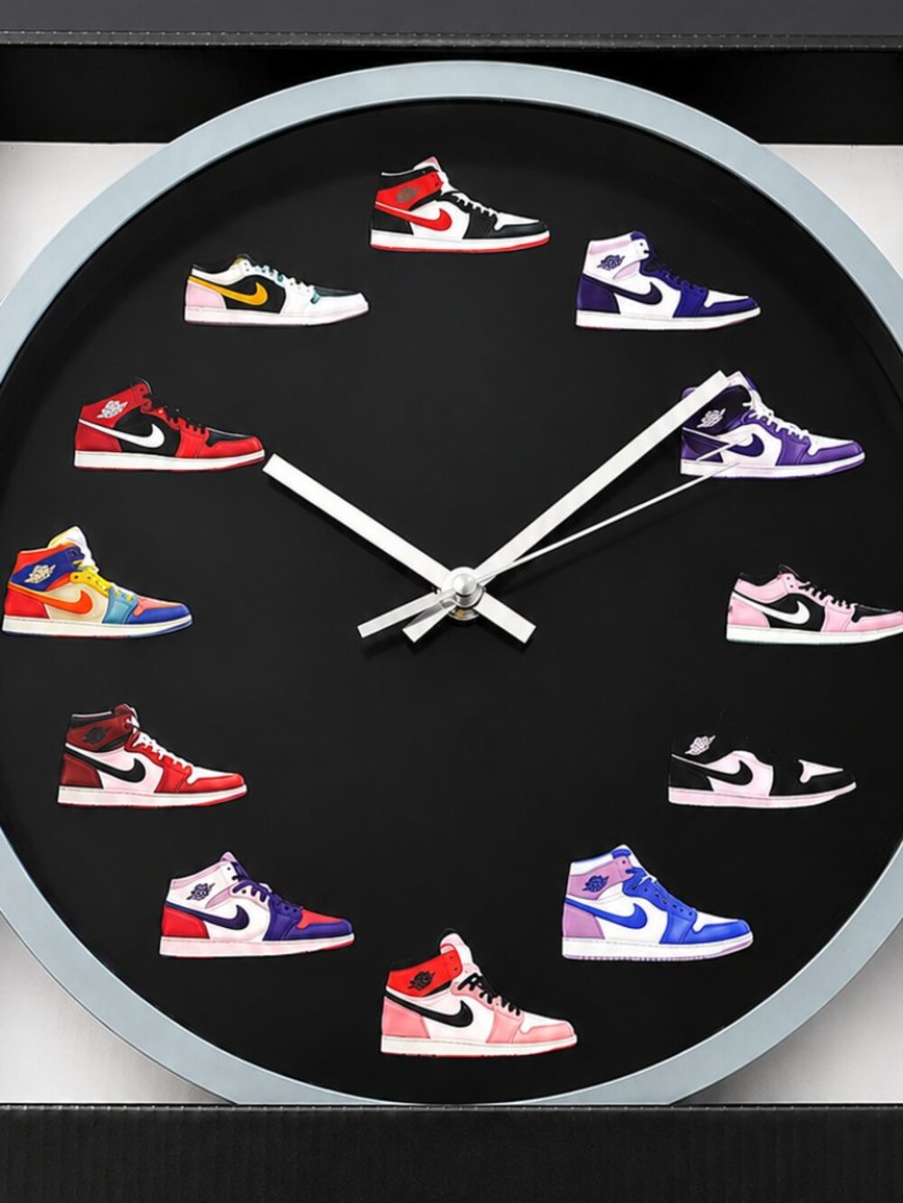 Air Jordan Sneaker Wall Clock 3D Mini Shoes Hypebeast Basketball Decor Gift NEW